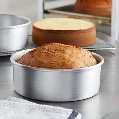 BAKERS 4U Aluminium Cake Mould (8 inches Dia ; 2.5 inches Height) 4