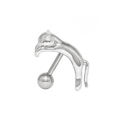 さりげなく猫を身につける｜RIN片耳用ピアス16Gで耳元にアクセント