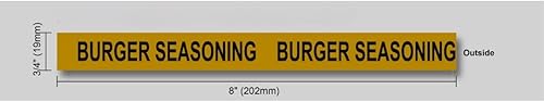 Miniatura 2 de "Condimento de hamburguesas" Nombre de la banda, Coctelera de dragado, Coctelera de especias para sal, canela, Cocinar dispensador de cocción,