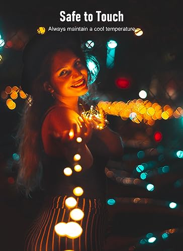 Minetom GP-SW290DC0209-IP44(US)A Battery Operated Fairy Lights,33 Feet 100 Leds Color Changing Twinkle Lights With Remote Timer,16 Colors Waterproof String Lights For Room Garden Patio Indoor Outdoor Decor thumb #3
