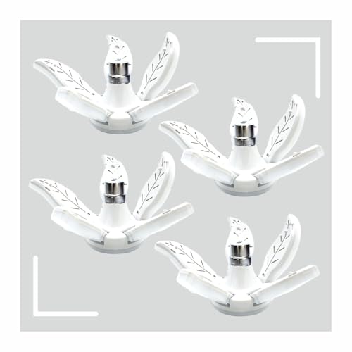 Image of Pick Ur Needs B22 Foldable LED Blade Light Fan Bulb, 60 Watt, Super Bright Angle Adjustable Home Ceiling Lights, Cool White Light
