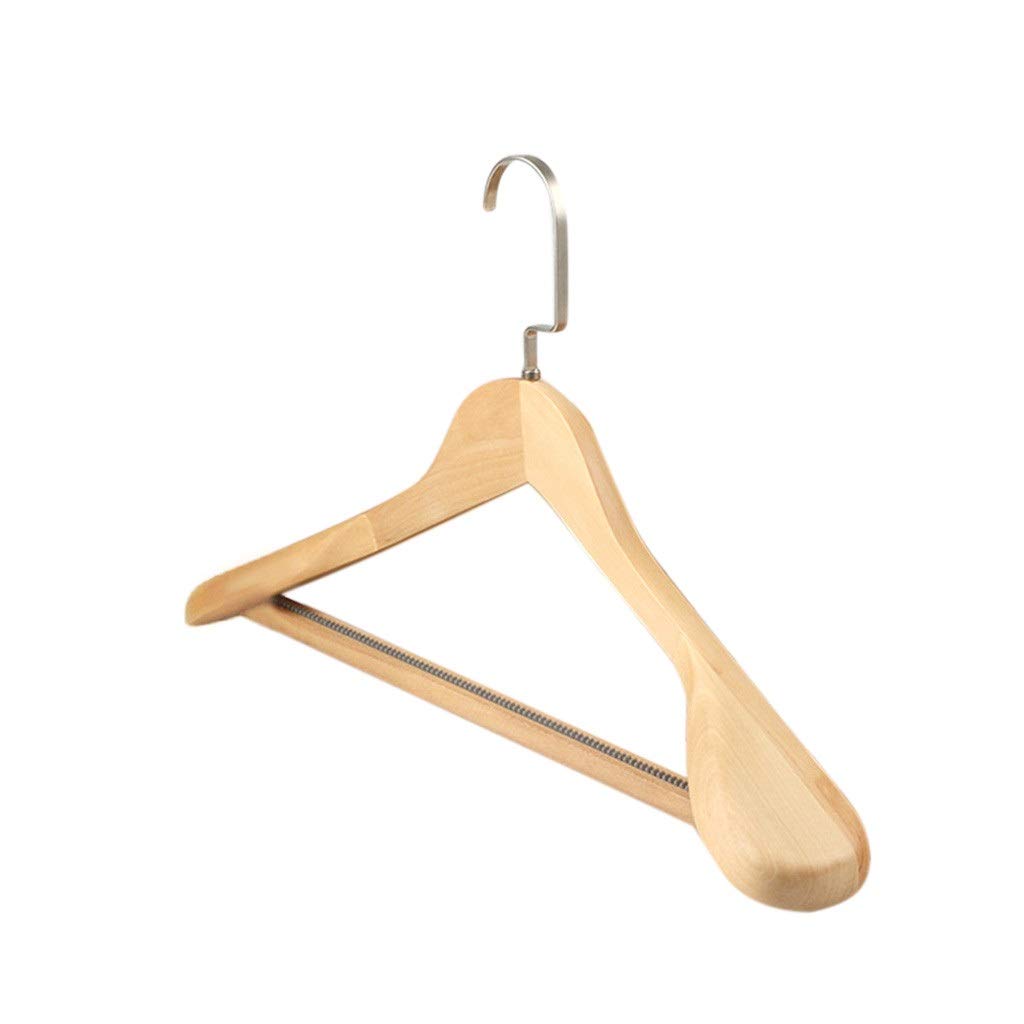 MOBYGKFY Solid Wood Hanger Non-Slip Hangers Clothes Hangers Shirts Sweaters Dress Hanger Drying Rack Clothing Storage for Home(Argento)