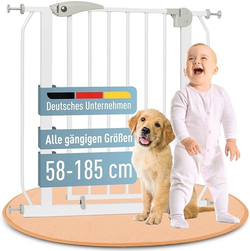 IB STYLE Türschutzgitter Berrin 67-75 cm - Treppenschutzgitter fü...