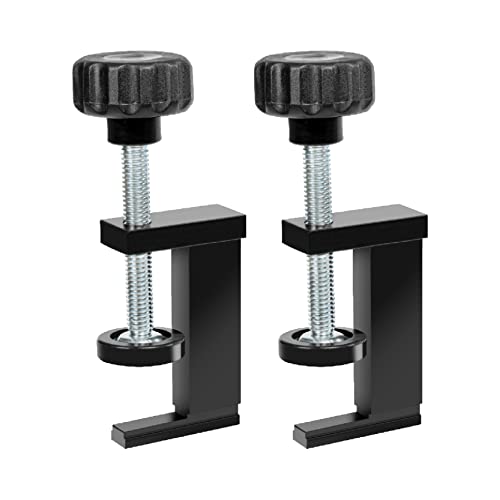 Image of POWERTEC 71439 T-Track Clamp Vice | Hold Down Clamps for T-Tracks Accepting 5 /16 inch or Larger hex head Bolts - 2 Pack