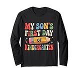 Photo Gallery funny my son s first day of kindergarten s donna uomo maglia a manica Photo Gallery funny my son s first day of kindergarten s donna uomo maglia a manica