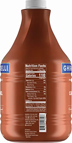 Ghirardelli - 87.3 Ounce Creamy Caramel Sauce Bottle With Ghirardelli Stamped Barista Spoon & Pump #TOP7