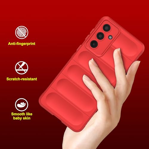 Zapcase Back Case Cover for Samsung Galaxy F55 5G | Compatible for Samsung Galaxy F55 5G Back Case Cover | Liquid Silicon Case for Samsung Galaxy F55 5G with Camera Protection | Red 7 41bo3RRmNtL