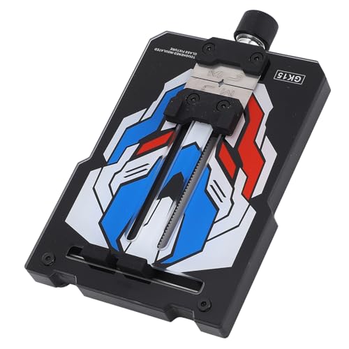 Oumefar Phone Motherboard Chip Clamp, Spring Loaded Design, Silky Bearing, Stainless Steel Fixture Holder Tool for Mobile Phone PCB Repair, GK15