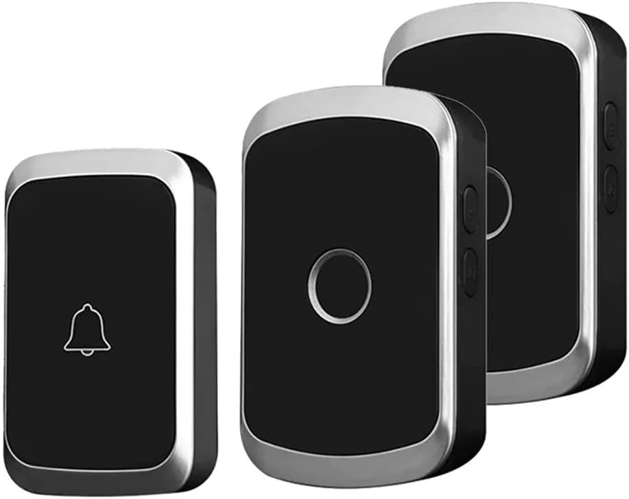 Doorbell 300m Range Intelligent Door Bell 60 Ring Bell Chimes 1 2 Button 1 2 Receiver (Color : E, Size : 1)