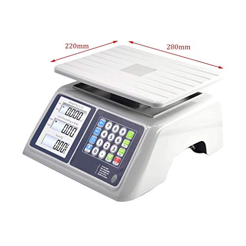 Báscula digital postal para paquetes 30KG/5G acero inoxidable miniatura 3