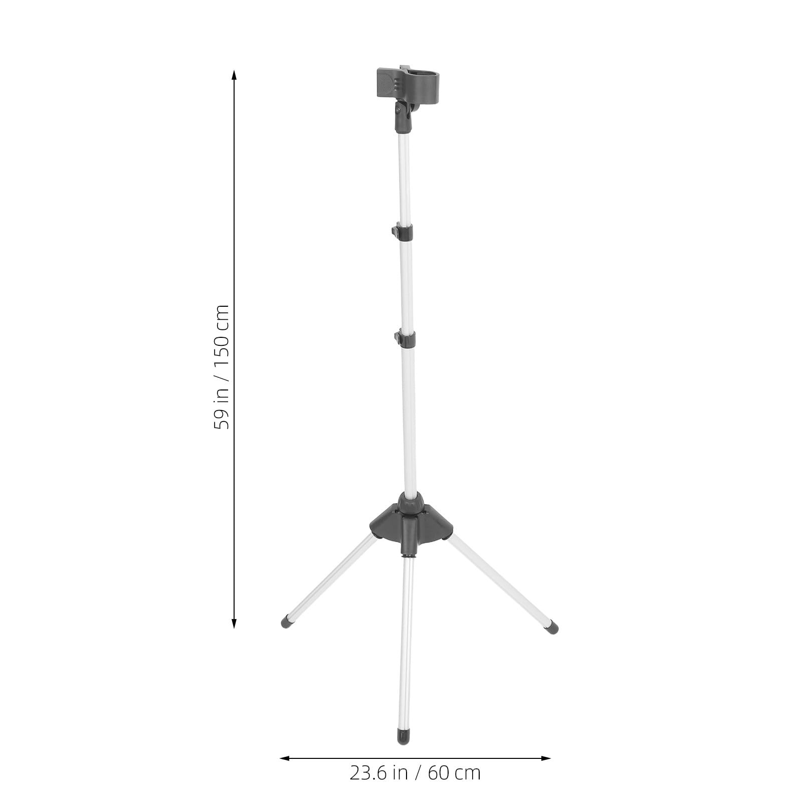 Soporte Plegable Ajustable de Aleación de Aluminio y Plástico Base Estable para Secador de Pelo Adecuado para Peluquería Móvil y Viaje