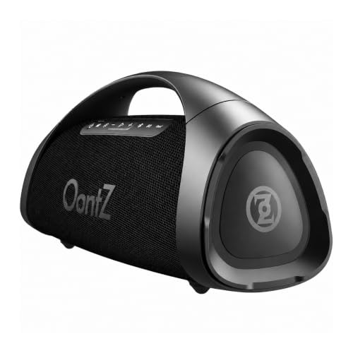 Image of OontZ Angle 3XL Ultra Gen 2 Bluetooth Speaker, 300W, Karaoke, Light Show | X-Bass, 16-hour playtime, 100-ft range, IPX6 protection, included karaoke mic and power bank