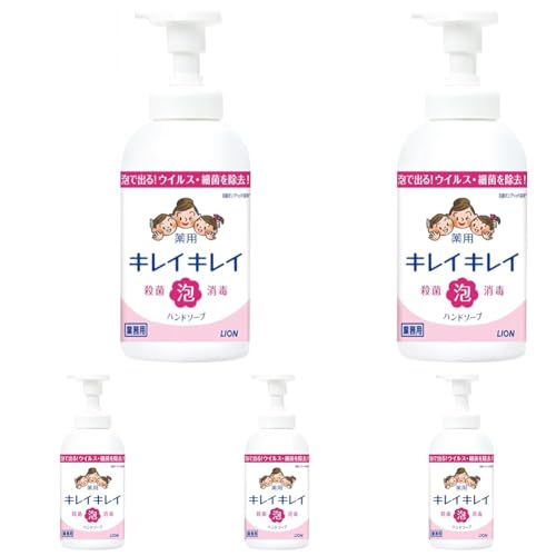【業務用 大容量】キレイキレイ 薬用 泡ハンドソープ 550ml シトラスフルーティの香り 本体ボトル(医薬部外品) (× 5)