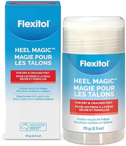 Flexitol Heel Magic Stick, 10% Urea Exfoliates & Softens, No-Mess | 2.5 oz