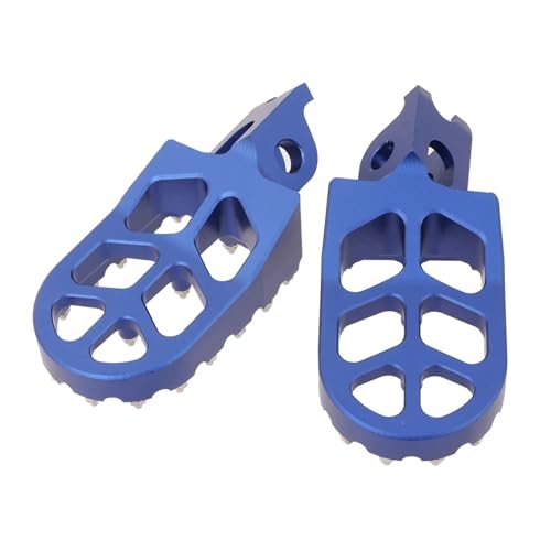 Repose-pieds universels alu bleu moto CR125 CR250 CRF250R CRF450R cross