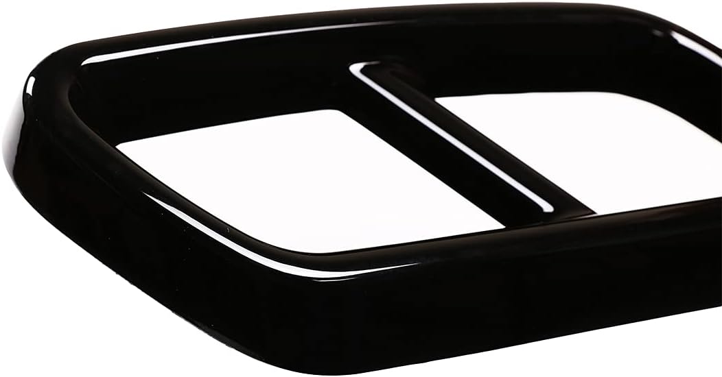 2PCS Car Exterior Exhaust Pipe Cover Tailpipe Trim Frame Exhaust Pipe Decorate Cover Suitable for Mercedes-Benz C Class 2022 Sport Version Tail Pipe Trim Cover (Piano Black)