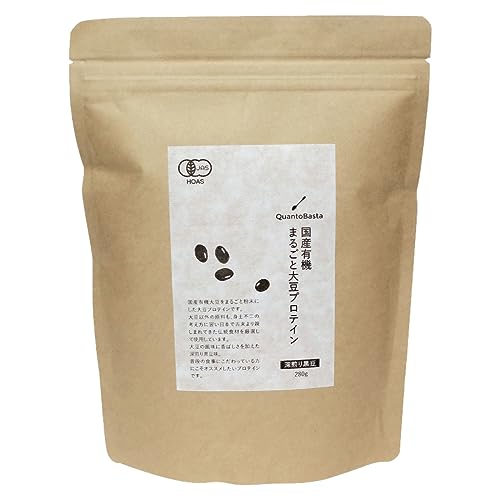 アコール ソイプロテイン 国産有機 まるごと大豆 プロテイン 深煎り黒豆 280g クアントバスタ 有機野菜 国産 有機JAS たんぱく質 黒糖 米麹 無添加 人工甘味料不使用