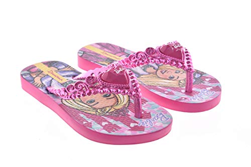 Slide Ipanema Barbie Princesa Meninas Rosa/Rosa Metalizado 25/26