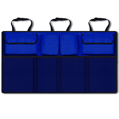 Asubha Car Trunk Organizer, Car Trunk Organizer Storage Bag, Super Capacity Car Organizer With 8 Pockets, Backseat Hanging Organizer For Suv, Truck, Mpv, Space Saving Expert (Blue) #TOP18