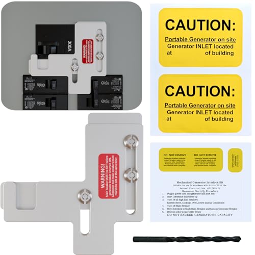 Generator Interlock Kits are Compatible with Siemens or Murray 150 or 200 amp Panels. The spacing Between Main and Branch Breakers is 7/8-1 1/4Professional Interlock Kit