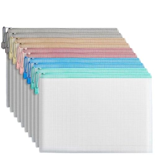 YAOSHANZZG A4ノート型バッグ PVCタイプ 冊子 チケット 経費カード ギフト券 小物入れ 多目的 大容量 透明バッグ オフィス 学生 旅行 郵便受け 防水封筒 ビジネス用品に最適