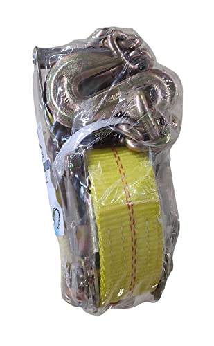Trinquete de amarre Zeluga ZL181 con gancho y cadena amarillo 3