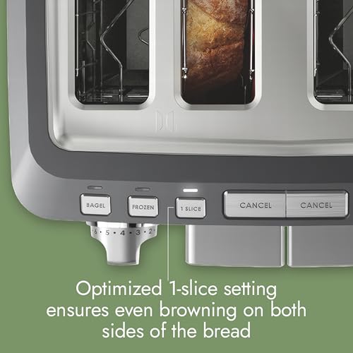 Image of Lotus Toaster, 4-Slice Toaster with Bagel Function and Two 7-Setting Shade Selectors, The Four Slice, 1800 Watts, Stainless Steel, Professional Series, LTSTR504