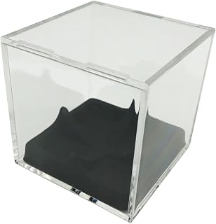 TOYANDONA Caja De Presentación Béisbol Organizador De Beisbol Caso Titulares Autógrafo Cubo De Beisbol Cajas Transparentes Soporte De Pantalla De Plástico Vitrina De Bolas PD Black