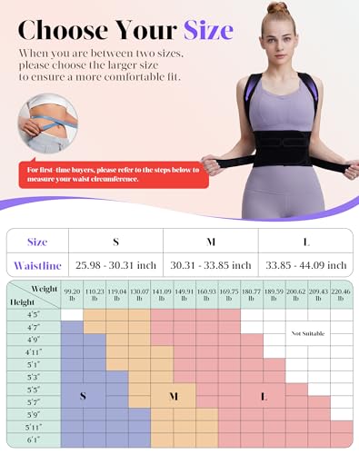 Image of Posture Corrector for Women and Men, Full Back Support Brace, Black, Small | Adjustable Shoulder Brace, Armpit-Friendly, Breathable Mesh, Relief for Upper and Lower Back, Neck Pain, Fits Under Clothing