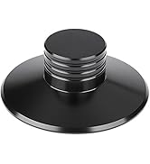VBESTLIFE Schwarz Rekord Gewicht Klemme LP Vinyl Plattenspieler Metall Disc Stabilisator(Schwarz)