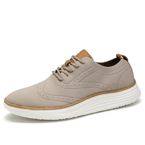 Mens Casual Oxfords Shoes Fashion Mesh Business Walking Tennis Work Dress Sneakers Comfortable Lightweight