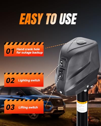 image for FZZD 5500-7500lbs Electric A-Frame Trailer Jack, 23.2