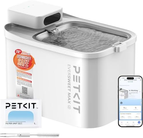 PETKIT EVERSWEET MAX 2 Fuente para Gatos sin Cable, Resistente al...