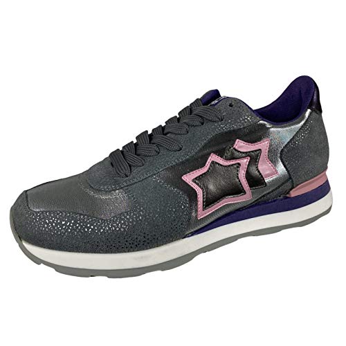 Atlantic Stars E66 Sneaker Donna Vega Grey Silver Shoe Woman [41]