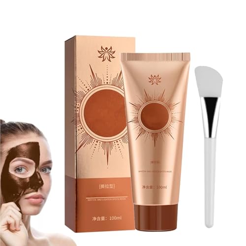 Herbal Spots Peel-Off Facial Mask, Peel Off Face Masks with Brush, Whitening Spot Peel off Mask, Anti-Aging Anti-Wrinkle Tear-Off Mask, Deep Nourishment & Pore Tightening, for All Skin Types (1PC)