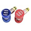 Volakebeing For 2pcs R134A Quick Connector Adapter Coupler for Auto AC Manifold Gauge with /4 SAE Male Flare, For HVAC Low & High Pressure Fittings, Alloy Conversion #1