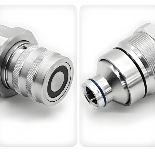 Image of AT406475 7246802 Hydraulic Female Flat Face Quick Coupler Compatible with Bobcat 753 763 773 863 864 883 A770 Johnn Deeree 318E 319E 320E, 7249643 47396761 V1311-77150 373-6968
