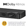 Westinghouse Sound Bar for Smart TV, 2.0 Compact Soundbar with Dolby Atmos and Digital Plus, 120W Surround Sound System for TV, Home Theater Audio, eArc, HDMI, Bluetooth, Roku TV Ready