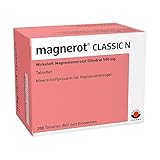 magnerot CLASSIC N Tabletten mit Magnesiumorotat bei Magnesiummangel, Individuell dosierbar, Für Schwangere und stillende Mütter geeignet, 200 Stück