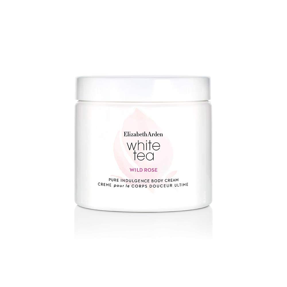 Elizabeth Arden - Wild Rose White Tea Körpercreme, mit Sheabutter und Weißem Tee-Extrakt, glättet und befeuchtet trockene Haut, leicht parfümiert - 400 ml