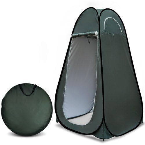 HELLYPO Toilet Tent for Camping and Hiking Cloth Changing Tent for Camping Picnic Outdoor (Green Color, Instant Setup, Full Privacy-image-33