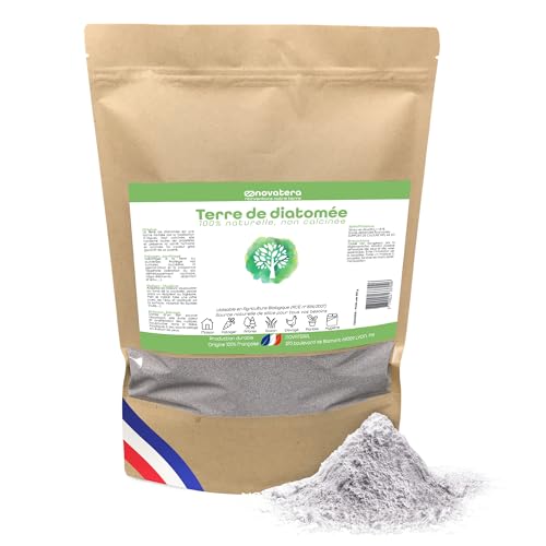 NOVATERA I Terre de Diatomée Naturelle I 100% extraite et conditionnée en France I Ultrapure Non Calcinée I Certifiée Agriculture Biologique I Entretien,...