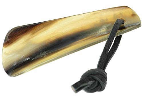 Dasco 4"/ 10cm Largo - plano artesanal Auténtico Cuerno CALZADOR