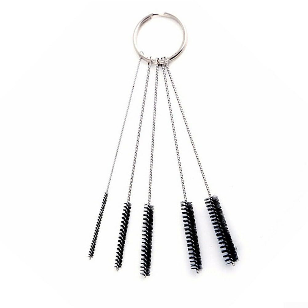 Herramienta de limpieza de boquilla de chorro para parabrisas de coche, herramienta de limpieza ajustable para parabrisas de coche, 5 tamaños de cepillo disponibles, apto para todos los vehículos