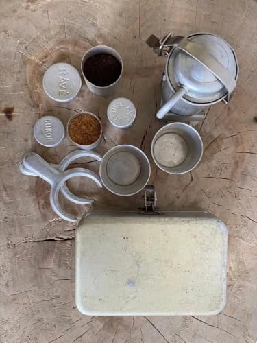 Extra Rare Collectors Camping Coffee Kit,Retro Nostalgic Espresso And Hand-Poured Portable Set,A Nostalgic Gift For Coffee Lovers And Collectors