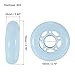 PATIKIL 70mm OD Inline Skate Wheels 4 Pack 82A Roller Skate Wheels Replacement Accessories for Single Row Skate Caster Board Indoor or Outdoor, Blue