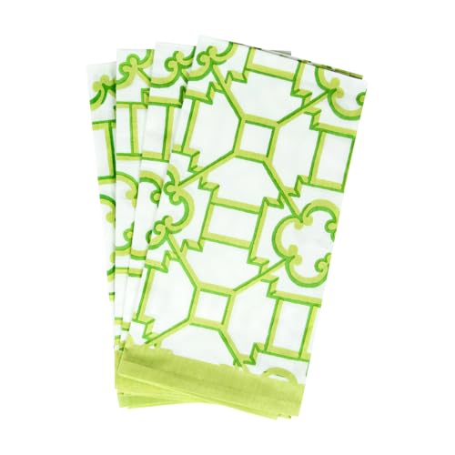Servilletas de Tela Cuadradas Caspari Verde 49.5x49.5 cm x4 miniatura 1