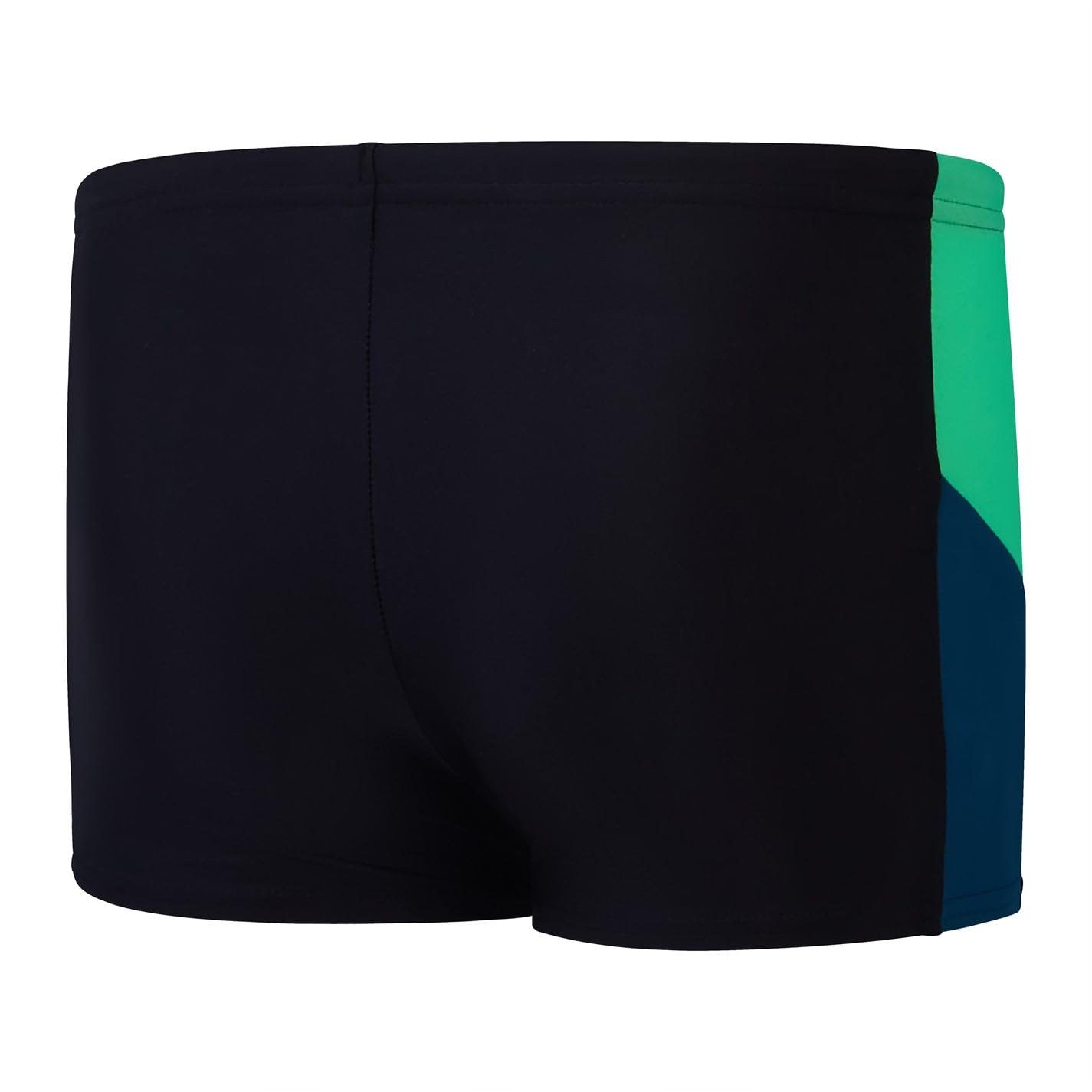 Speedo Traje de baño para niños de buceo, traje de baño para nadadores, color negro, verde arlequín, verde azulado oscuro