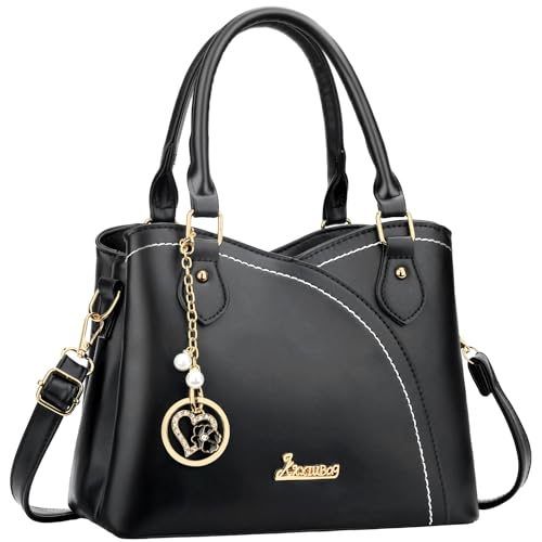 KKXIU Triple Compartments Purses and Handbags for Women Fashion L...