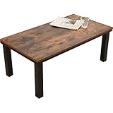 家具の赤や こたつ ビエール 長方形 幅90cm ビンテージ アンティーク ブラウン 家具調こたつ 薄型 クラック (アンティークブラウン)